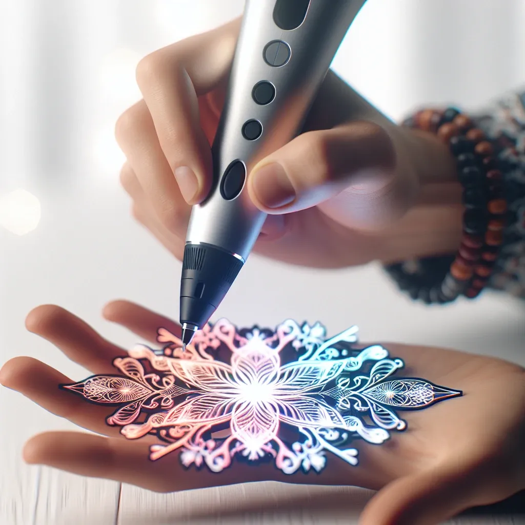 ¿Cómo usar un bolígrafo 3D para dibujar diseños simétricos?