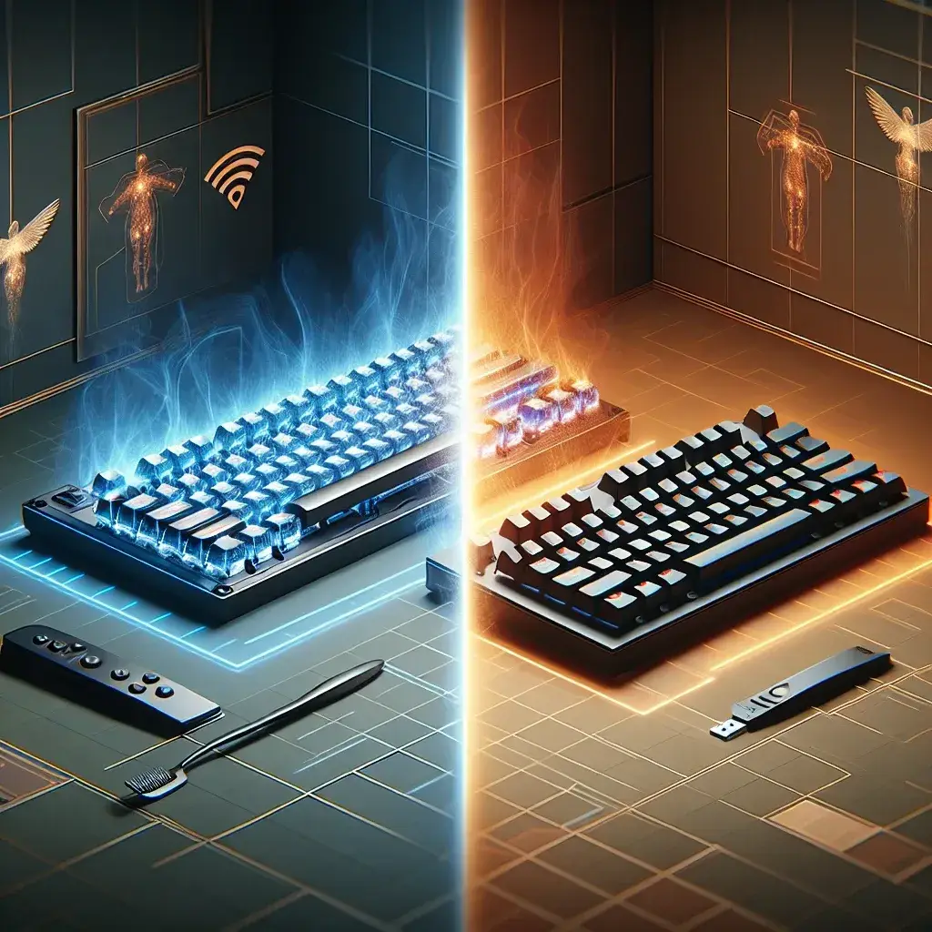 ¿Cuál es la diferencia entre la conectividad inalámbrica Bluetooth y de 2,4 GHz en los teclados mecánicos?